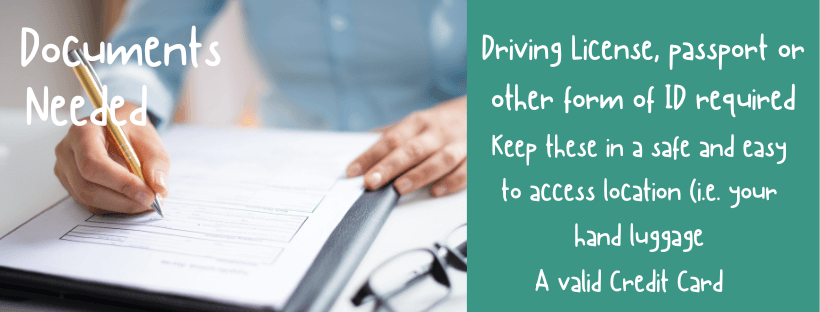 car hire liverpool airport - documents needed