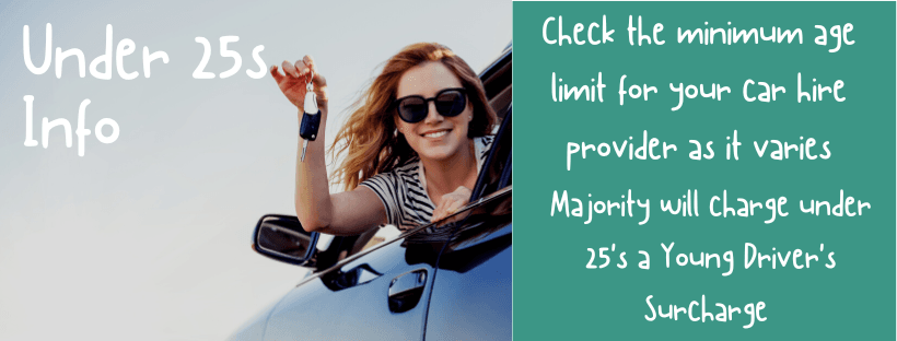 car hire liverpool airport - under 25s info