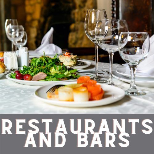 restaurants and bars